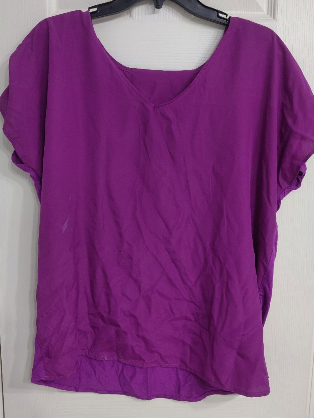 Lane Bryant Purple Flowy Blouse